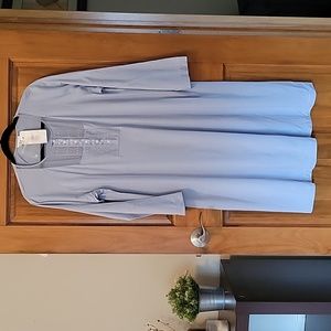 La Perla Joelle Sleep Shirt Night Gown 18 Blue New